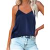 Ekouaer Corpetti e Canottiere da Donna in Raso Scollo a V Senza Maniche Camisole Donna Estive Top Spalline Sottili Regolabili Casual Camicette