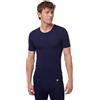 DANISH ENDURANCE Maglietta Termica Uomo Lana Merino, Maglia Termica Manica Corta, per Escursionismo e Sci, Blu Notte, XXL