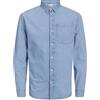JACK & JONES Jack&Jones JJICREEK JJSHIRT L/S MF 596 Noos, Blue Denim/Confezione: Blu Chiaro, S