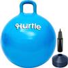 Hurtle Pallone per Saltare 51 cm per Bambini, Palla per Saltare Bambini con Maniglie, Pompa e 4 Coni, Gioco di Equilibrio per Interno ed Esterno, Giochi da Giardino, 3-12 Anni, Blu Navy
