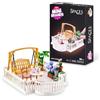 Mini Brands Mini Spaces Roof Garden Build & Customize Playset di ZURU | Kit DIY Mini Spaces da costruire, scena giardino sul tetto 88 pezzi, esporre miniature Mini Brands, regalo collezionista