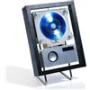 Generic Cornice portafoto decorativa con lettore CD, USB, FM, Bluetooth 5.1, AUX, decorazione da parete per casa e ufficio