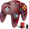 KIWITATA - Driver wireless N64 per console interruttori, 2.4 GHZ ricaricabile N64 telecomando wireless compatibile con il sistema N64, Raspberry Pi, MAC, PC Windows 7.8.10.11