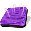 Mnixy u/d Cuscino per seduta in gel, doppio spesso, traspirante, design a nido d'ape, traspirante, con antiscivolo, per alleviare il dolore alla pressione, per casa, ufficio, sedia a rotelle