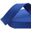 Wambere Nastro in cotone sbieco per cucitura, 50 mm x 5 m, nastro in twill di cotone, nastro a spina di pesce, nastro in twill per sartoria, cucito, fai da te, colore blu