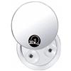 LATRAT Specchio ingranditore 20 x 3 x ventose, specchio ravvicinato per dettagli precisi del trucco, super ingrandimento 15 cm rotondo specchio concavo