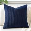 JOTOM 1 pezzo federa per cuscino in velluto a coste decorativa cuscino decorativo per divano soggiorno copricuscino decorativo federe deco per divano soggiorno (50x50cm, blu navy)