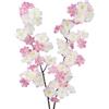 CEWUDA 2 Pezzi Fiori Artificiali di Ciliegio Rami Rosa Fiori Finti Lunghi Steli Seta 105 cm per Composizioni di Vasi Tavoli da Matrimonio Giardino Bouquet da Sposa Partito Decorazione