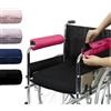 SPRING SEAON Copribraccioli per sedia a rotelle, confezione da 2 copribraccioli per sedia da ufficio, morbidi cuscinetti in memory foam, traspiranti, lavabili, per sedie da ufficio e trasporto (rosso