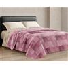 Riad Arredo Trapuntino Matrimoniale Primaverile Estivo Morbida Microfibra 250x250 cm - Copriletto Trapuntato Leggero Delicato Traspirante Anallergico - Waffle Rosa