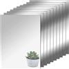 TSKDKIT 10 Pezzi Specchi Adesivi da Parete 15 X 10cm Sicuro Non in Vetro per Armadio, Muro, Acrilico Adesivo per Decorazioni Murali Casa