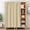 NEPHRA Tende Scorrevoli per Armadi con Binario, Tendina Sottolavello Autoadesivo, Tende per Scaffali Senza Fori in Flanella per Cucina, Armadio, Camera, Soggiorno, Bagno (L × A)(Khaki,180 x 100 cm)