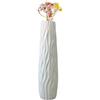 Generisch Grande vaso da terra per erba di pampa e fiori, altezza 58 cm, colore: bianco
