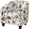 uyeoco Copripoltrona Coprisedili Poltroncina Club Copripoltrona 1 Posto Fodera per Poltrona Chesterfield 1 Posto Cocktail Sedia Coprisedie per Bar Tullsta Verde (Color : #15)