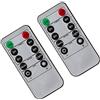 Tiuimk Telecomando a 10 tasti per 2 candele LED elettroniche, ideale per ristoranti, hotel, feste e altro