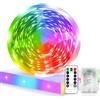 ZeiLaBang Kakadi 5M Striscia LED Alimentata a Batteria, Striscia LED a Batteria, 8 Modalità di Nastri Luminosi Autoadesivi, Striscia Luminosa LED a Batteria con Timer per Armadi, Scale, Cucina, Letti