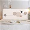 uyeoco 180cm/150cm Copri Testiera Letto Matrimoniale Singola,Copritestiera Letto Una Piazza E Mezza Cotone Elasticizzata Fantasia,universale Copertura Per Testiera Per Letto Lavabile(Color 2,150cm/59in)