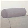Rr tianshi Cuscino rotondo di supporto per divano, bracciolo, letto, divano, poggiatesta, cuscino lombare, supporto per testa, collo e gambe (12 x 12 x 60 cm, grigio chiaro)