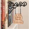 Tastetreasure Romantasy, cartello per libri di genere per libreria, cartello da tavola in legno con staffa in metallo, decorazione per angolo di libri fantasy, accessori unici per biblioteca e angolo