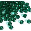 Anevous Perline di vetro da infilare, perline sfaccettate, perline sfuse, perline glitterate per gioielli fai da te, bracciali, anelli, collane, ciondoli, orecchini, 8 mm, verde