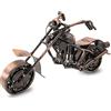 Boerni Creativo Modello Retrò per Moto, Collezione in Metallo, Scultura Artistica in Ferro, Decorazione Moderna per Casa, Ufficio, Uomo, Amanti delle Moto (Red Cooper)