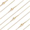 Beebeecraft 10 pz 40 cm 15.7 Pollici Collana A Forma di Serpente Catena in Acciaio Inossidabile Serpentina Dorata Fine Cavo Barbazzale Catene con Chiusura A Moschettone per Creazione