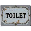 NDIEHA Targa decorativa vintage in latta per WC, poster vintage in metallo, per bar, casa, grotta, cucina, lavanderia, decorazione da parete, idea regalo, 20,3 x 30,5 cm