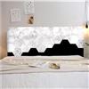 uyeoco 180cm/150cm Copri Testiera Letto Matrimoniale Singola,Copritestiera Letto Una Piazza E Mezza Cotone Elasticizzata Fantasia,universale Copertura Per Testiera Per Letto Lavabile(Color 16,150cm/59in)