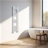 NRG Porta asciugamani riscaldato bianco per bagno, design dritto - 1400×300mm