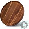 ANBOXIT Lazy Susan Organizer per tavolo da 25,4 cm in legno di acacia | Lazy Susan giradischi per armadietto, giradischi in legno di acacia