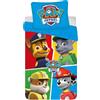 BrandMac Biancheria da letto lettino Paw Patrol per bambini | Copripiumino 100x135 cm & federa 40x60 cm | 100% cotone, morbido e traspirante | Design ufficiale Paw Patrol
