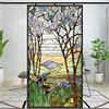 Lumanduo Pellicola per finestre privacy stile chiesa europea vetro colorato effetto statico cling adesivi decorativi smerigliati per finestre (Motivo 2, 23,62x35,43(60x90cm))