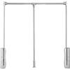 GoldeneAmeisen Appendiabiti saliscendi per armadio,saliscendi armadio,Meccanismo Barra Appendiabito con Apertura e Chiusura Assistita,Portata 30 Kg,Salvaspazio,Ammortizzato Soft