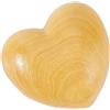 CREATCABIN Cuore Legno Fatto A Mano Piccolo Abbraccio Tascabile Legno Cuore Intagliato Ulivo Piccolo 3D Mini Portatile Legno Artigianato Mano Gialla Che Tiene A Distanza Regali per Pensare 4x4.4x2.8cm