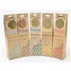 JRose Collections Organic Goodness - Set di coni di incenso Jumbo - 5 fragranze: vaniglia, cannabis, patchouli, sangue di drago, lavanda - 12 coni per scatola con bruciatore in ceramica - aromaterapia naturale per casa