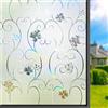 DIFIT Pellicola per Vetri Finestre, Pellicola Privacy Finestre 3D Effetto Arcobaleno Fiori Satinata Elettrostatica Riutilizzabile Anti-UV Decorativa per Camera da Letto, Casa e Ufficio (30x120 cm)