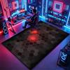 Atemrdsye Tappeto da Gaming 70 x 90 cm Tappeto da Gioco per Camera da Letto dei Ragazzi 3D, Decorazione per Camera da Letto, Soggiorno, O Stanza dei Giochi, Ragazzo Bambini Antiscivolo