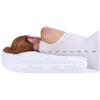 OEM DOBO® Cuscino Guanciale ergonomico per Posizione Sonno Notturna Laterale a Forma di U Migliora Sonno Schiena Cervicale - Bianco con Fodera Zip