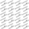 GORGECRAFT 350pz estremità del Cordone Elastico Terminali Ripiegabili in Metallo Argento in Acciaio Inossidabile Mezza Copertura Corda Spinata Crimpatura Fine Chiusura Morsetto per Rilegare Fettucce