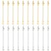 Beebeecraft 20 pz Estensori per Collana Placcati in Oro 18K e Platino, 2 Colori, Catene da 70 mm, con Chiusure A Moschettone e Linguette per Catena A Stella per La Creazione di Gioielli