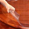 Zlovne Tovaglie Tovaglia di PVC Plastica Rotonda,Tovaglia Trasparente Impermeabile,Trasparente Copritavolo del Tavolo da Pranzo per Interni,Spessore 1 mm,60-155 cm di Diametro (Diameter 140cm/55inch)