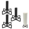 xyuayamz Scolabottiglie, Scola Borracce, Design Scavato Porta Biberon, Universale Scolabiberon, Scola Borracce da Lavandino per Bottiglie con Diametro del Collo Superiore a 2,5 cm, 3 Pezzi, Nero