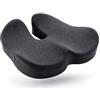 Generico Cuscino Ergonomico Seduta Memory Foam, Supporto Coccige con Scarico Centrale, Base Antiscivolo e Fodera Sfoderabile, per Sedia Ufficio Auto Casa Carrozzina