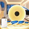 KSIBNW Striscia LED a Batteria, 2M Strisce LED COB Alimentata a Batteria Bianco Caldo 3000K Luci 5V Autoadesivo Flessibile Tubo Luminosa Interno Nastri per Cucina, Camera da Letto, Scaffali, Armadi