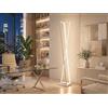 Arcadia Lampada da Terra LED Moderna Forma di Clessidra | Piantana Design Contemporaneo | Luce Calda/Fredda | Lampada Salotto Camera da Letto Studio, Arredo Interni Elegante 125 cm 3000 Lumen (Bianco)