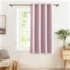 PONY DANCE Tende Oscuranti per Bambini Cameretta Tenda Termica con Anelli per Camera da Letto Curtain Soggiorno 1 Pezzo L 132 x A 158 cm, Rosa Chiaro