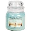 Village Candle 106316811 Rain Vaso Medio, Vetro, Blu, 10.3 x 10.1 x 13.9 cm