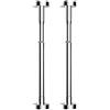 EffiFish Asta telescopica di supporto per armadietto, 50-80 cm, in acciaio inox, per lavandino, divano, mensola, livellamento e stabilità (argento)