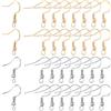 Beebeecraft 1 Scatola 200 Pezzi Ganci per Orecchini A Forma di Pesce con Passante in Acciaio Inossidabile Placcato Oro 18K Fili per Orecchini Francesi Pendenti con Gancio per Orecchini per Gioielli