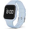 e-vibra Orologio con sveglia vibrante, orologio per allenamento al vasino, impermeabile, orologio medico promemoria con timer (azzurro)